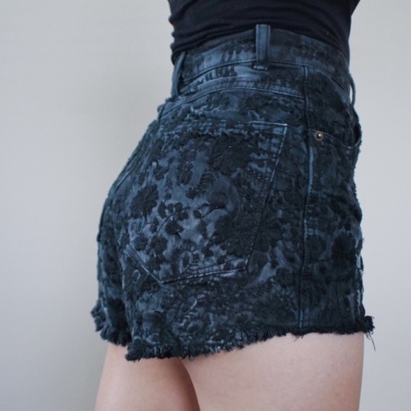 Free People Etienne Fields Embroidered Jean Shorts - Picture 8 of 15